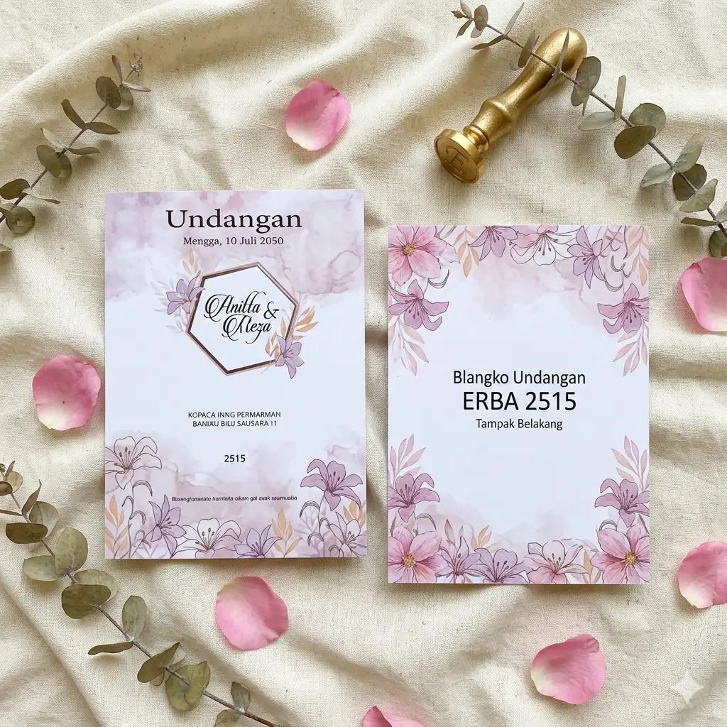 ERBA 2515 Blangko Undangan Pernikahan