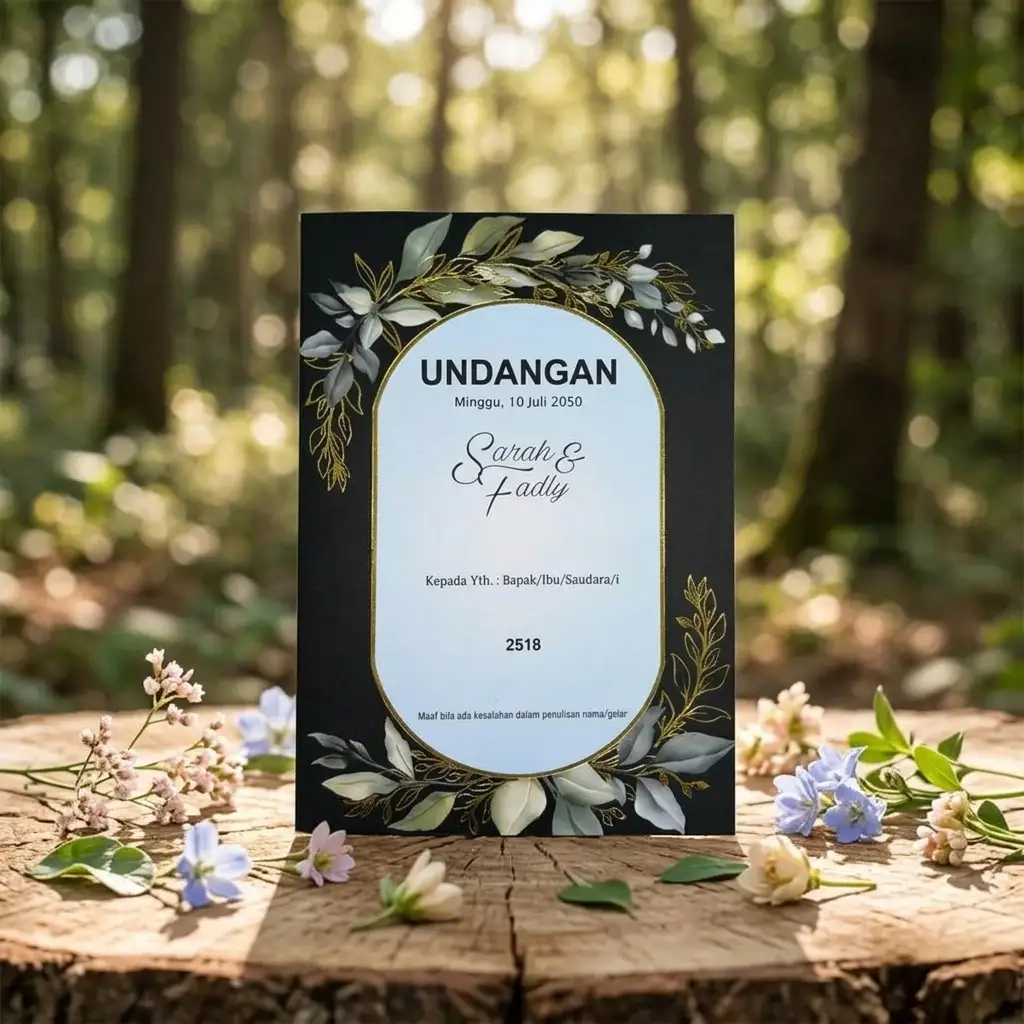 ERBA 2518  Blangko Undangan Pernikahan