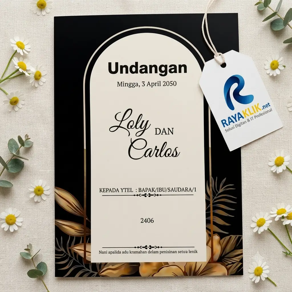 ERBA 2406 Blangko Undangan Pernikahan