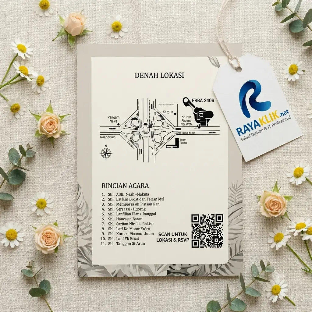 ERBA 2406 Blangko Undangan Pernikahan